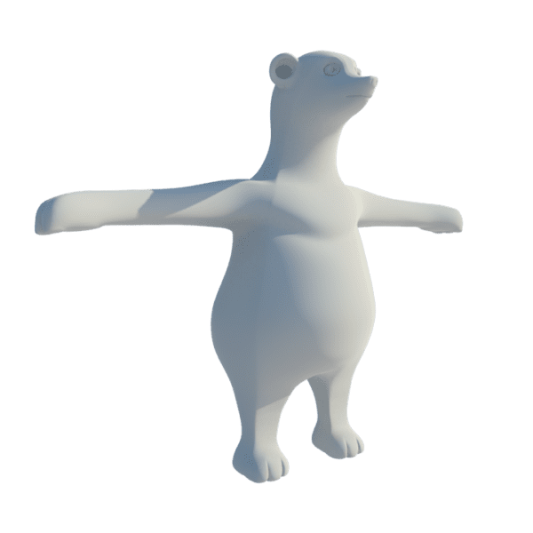 Bear toon 3d