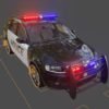 Cars police 3d