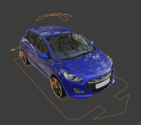 Cars 3d Hyundai i30