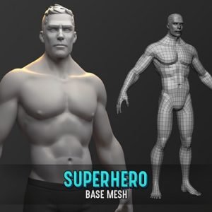 Human 3d base mesh