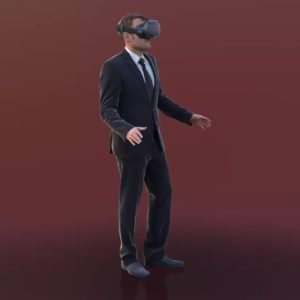 Vr oculus man 3d