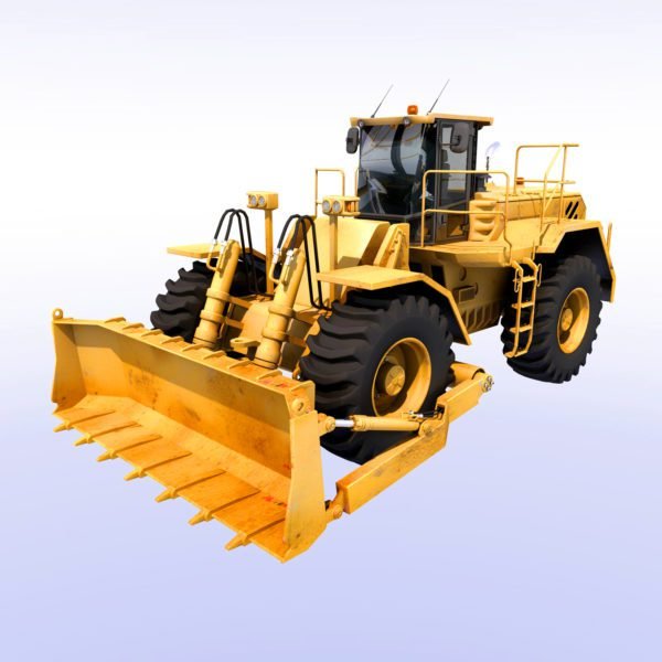 Wheel Dozer 3d model