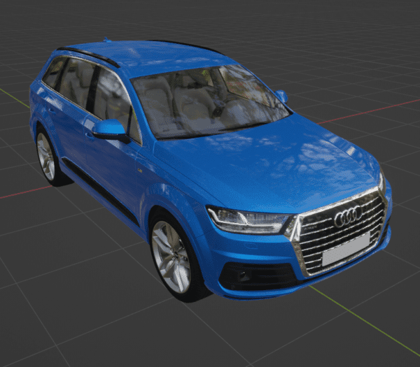 audi q7 3d model